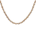 Collier doré perles de culture et couronnes dorées 60 cm