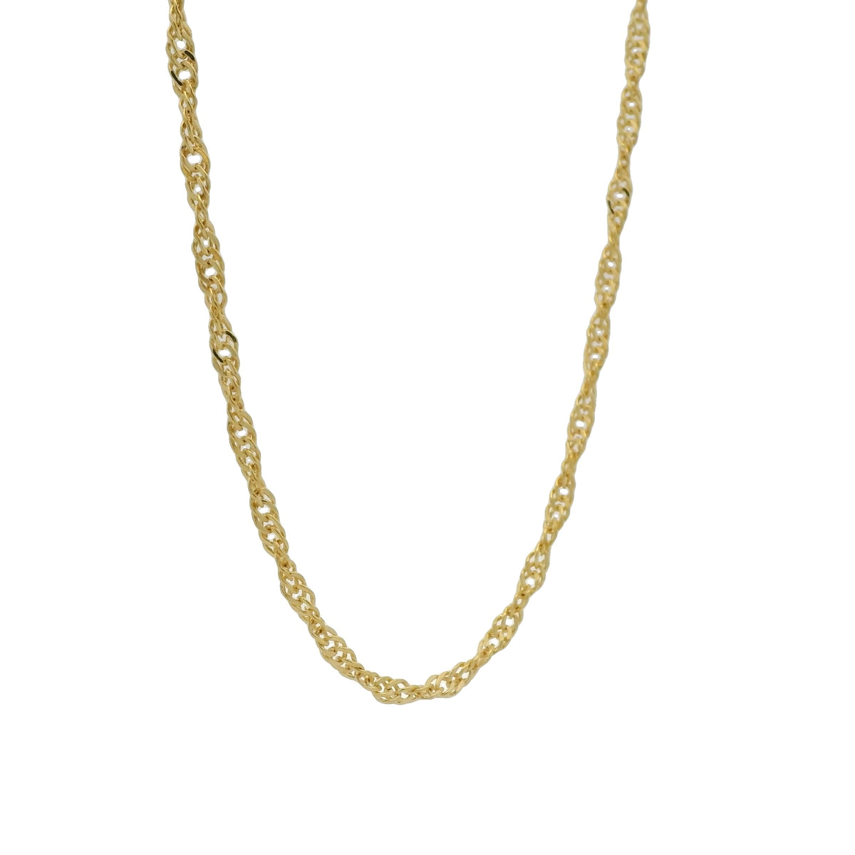 Collier doré maille Singapour 42 cm