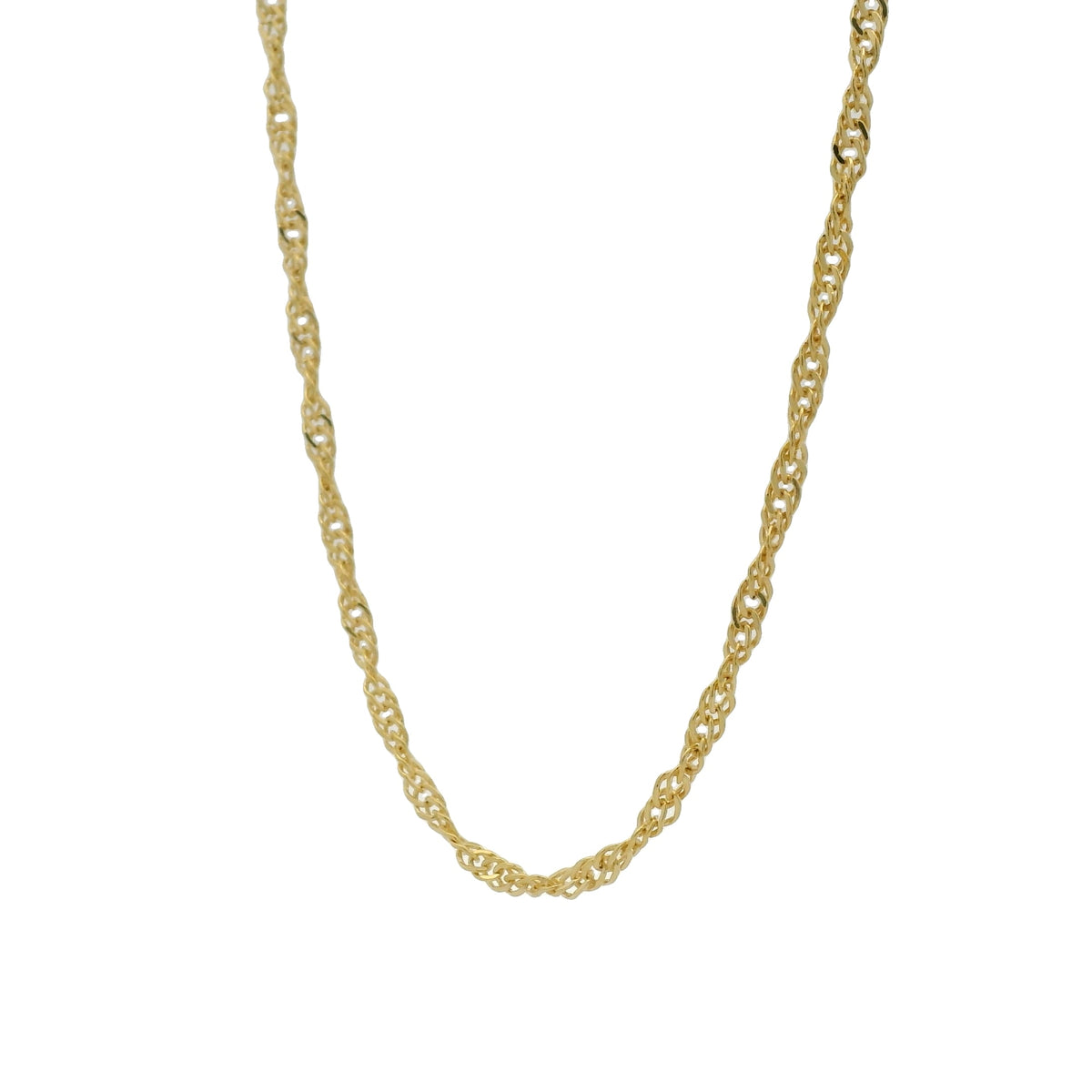Collier doré maille Singapour 42 cm