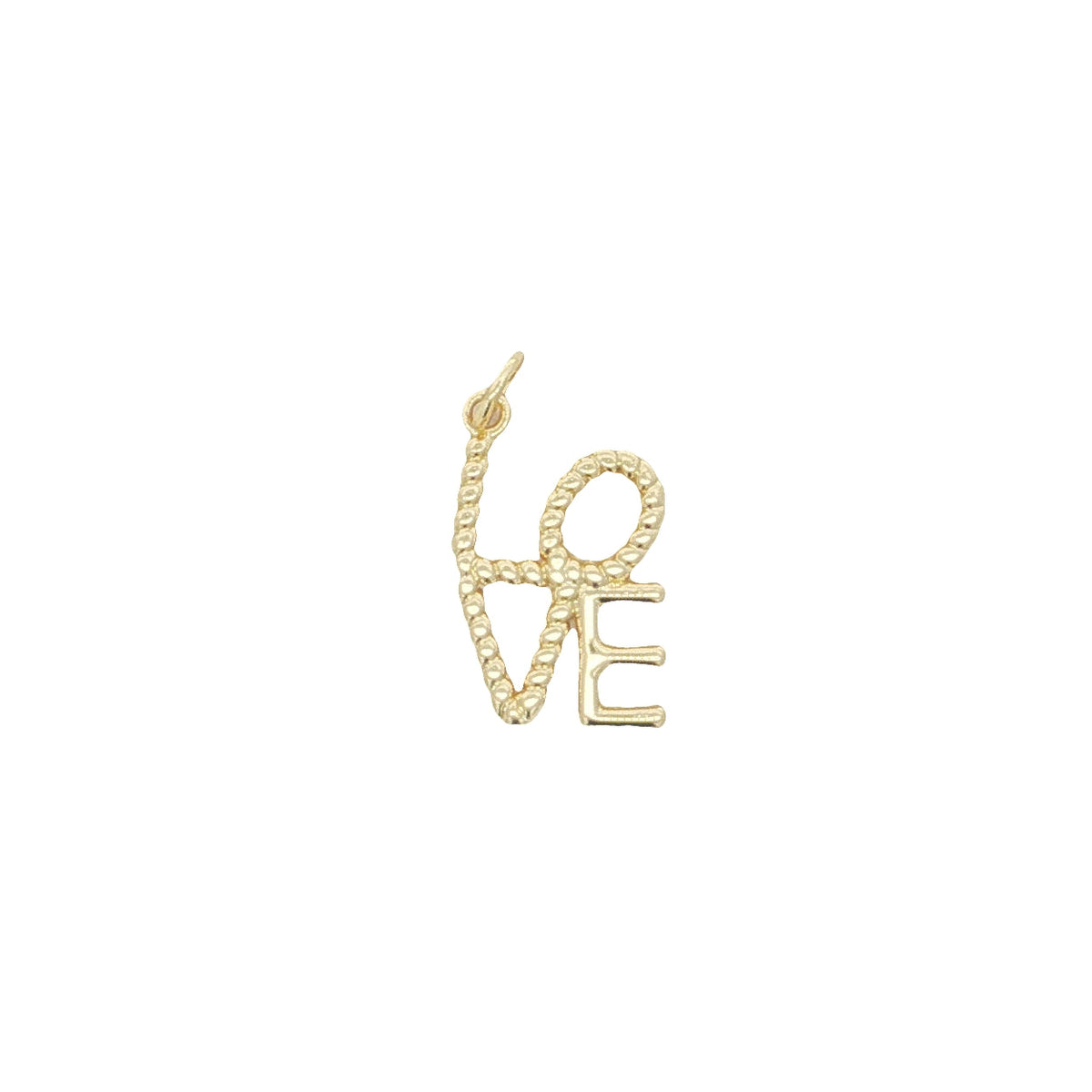 Charms doré écriture torsadé LOVE"