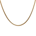 Collier doré maille palmier arrondie