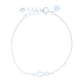 Bracelet argent 925 infini avec zircons