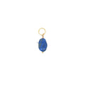 Charms doré en lapis lazulis ovale