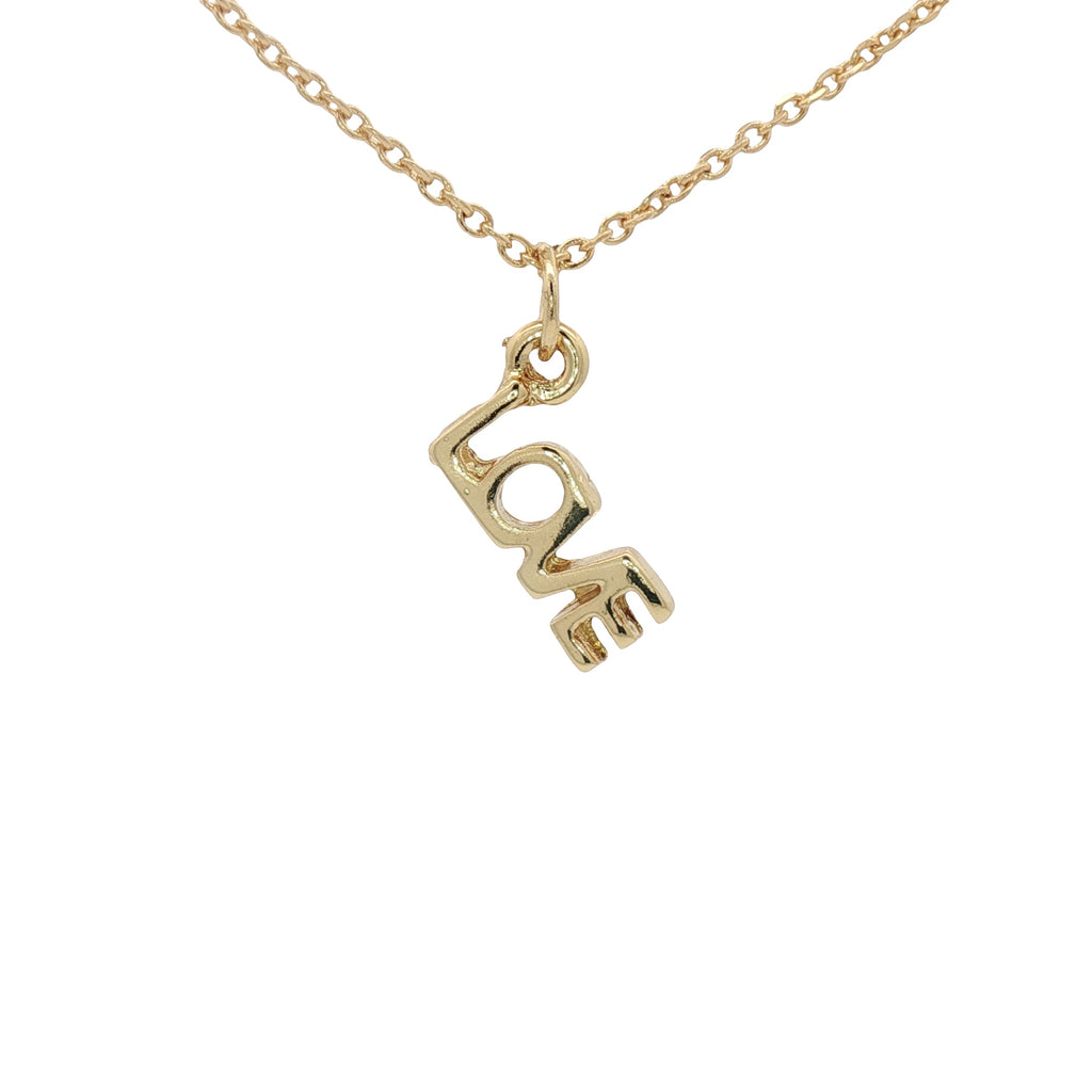 Collier doré love 42 cm