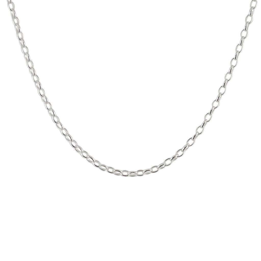 Collier argent maille jaseron ronde - 42CM