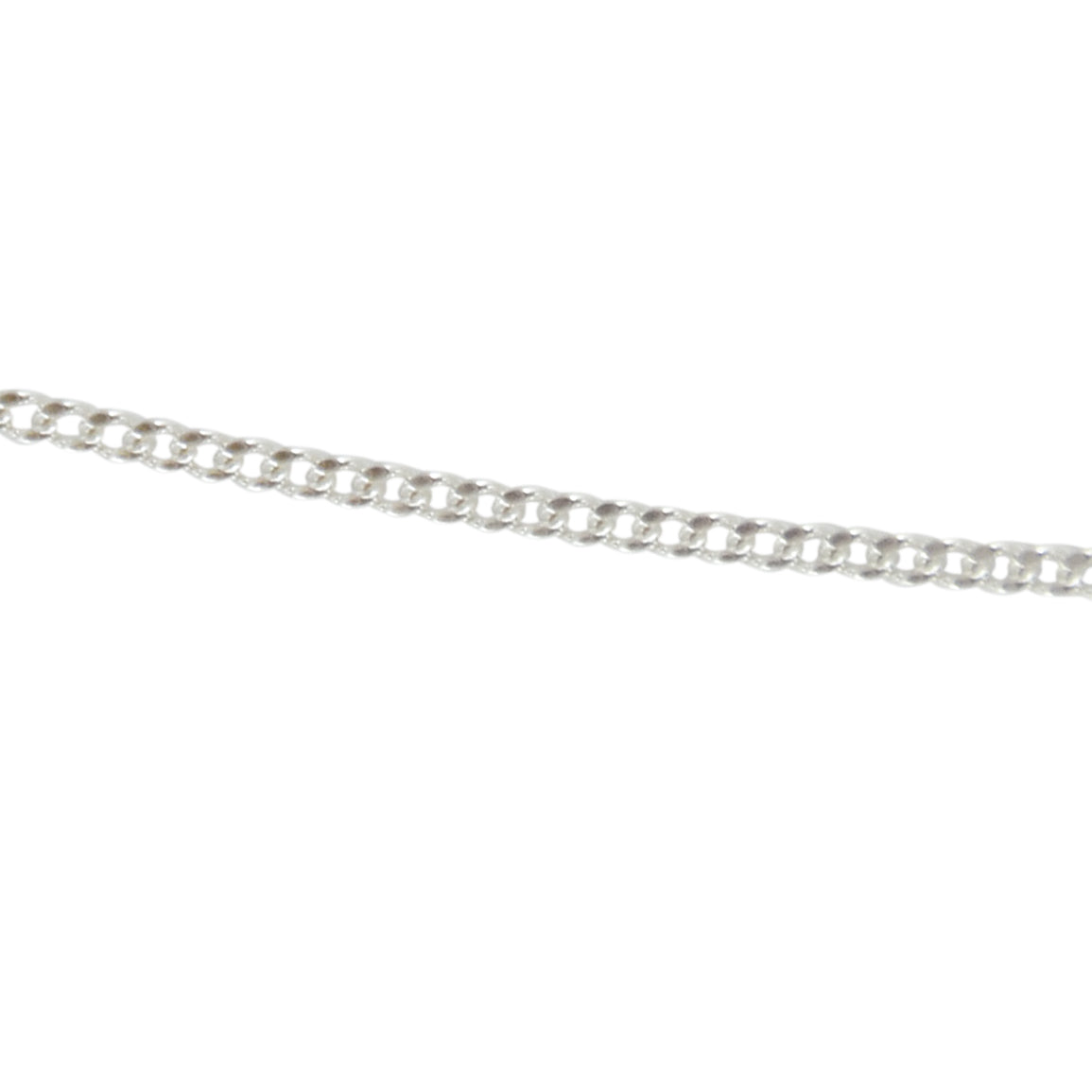 Collier argent maille gourmette limée 2 faces