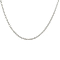 Collier argent maille double rombo