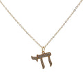 Collier doré Hai avec zircons  46 cm