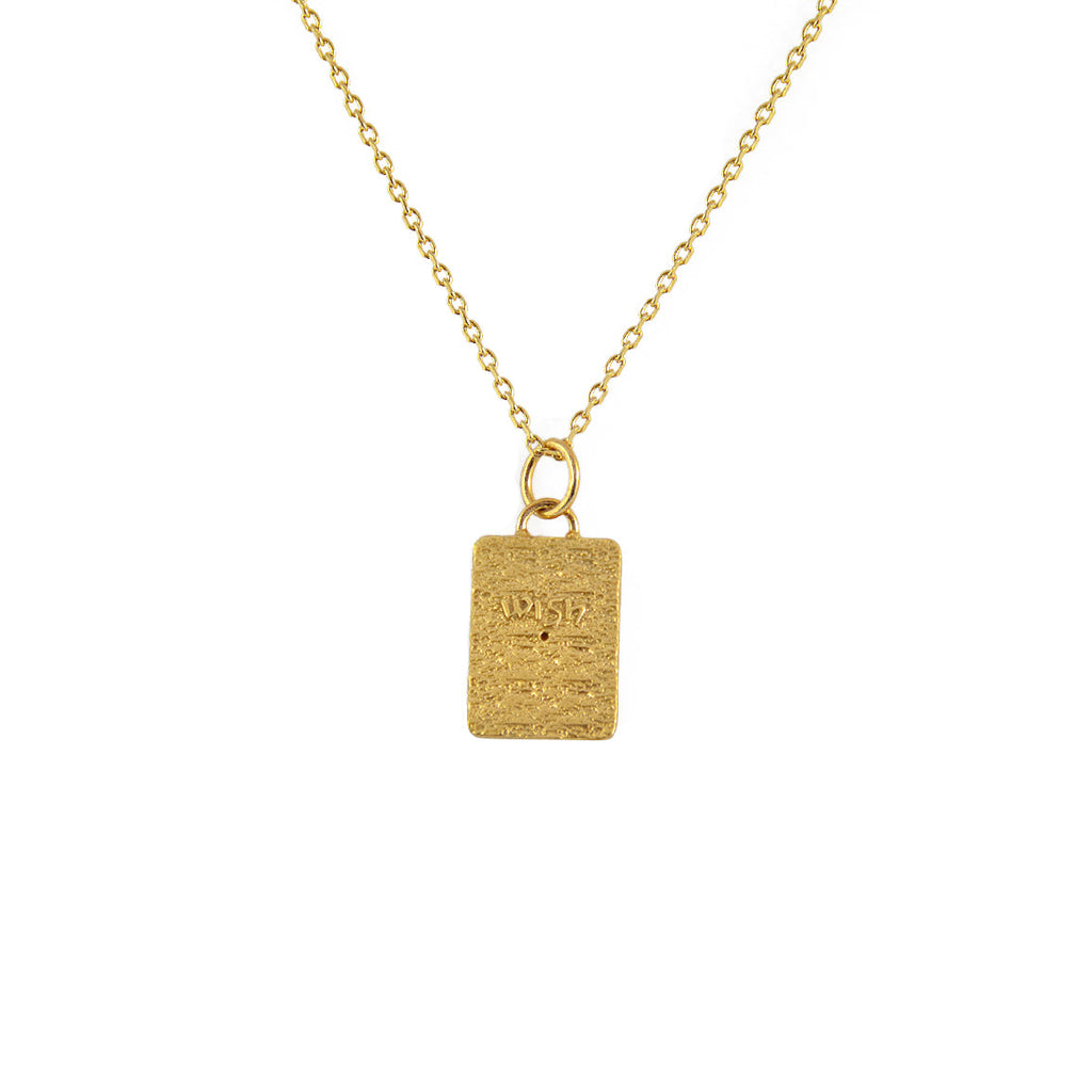 Collier doré etoile de david et zircon