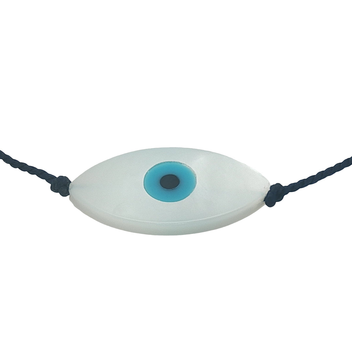 Bracelet doré fil fin oeil nacre ovale