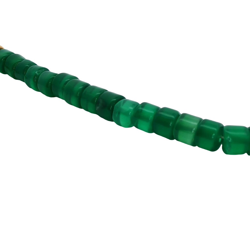 Collier doré avec pierre et chaines 42 cm