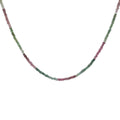 Collier doré en multi tourmaline 40 cm