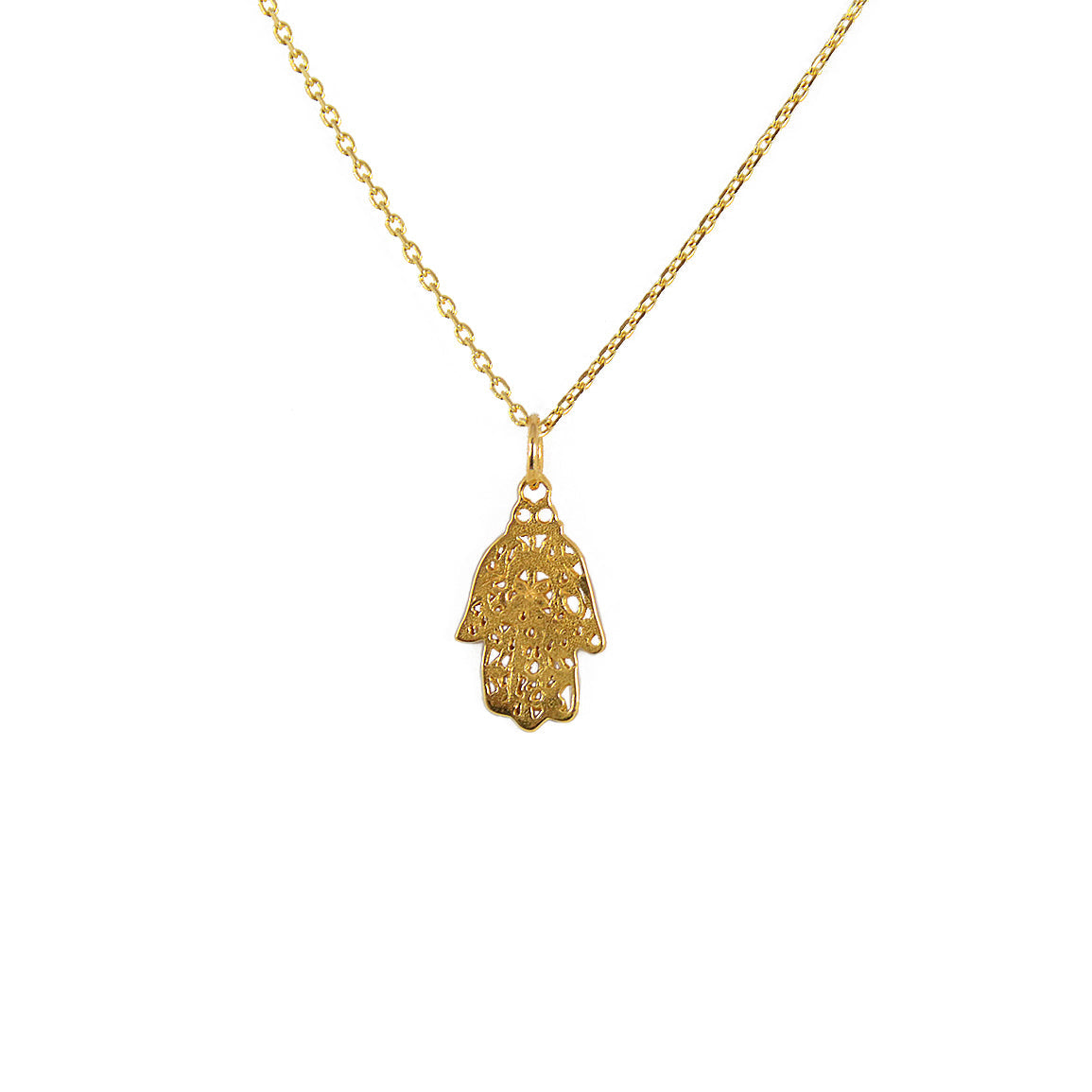 Collier main de fatma dorée