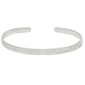 Jonc argent 925 motif fleurs