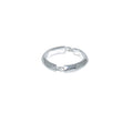 Bague demi-anneau en argent 925 - Bagues