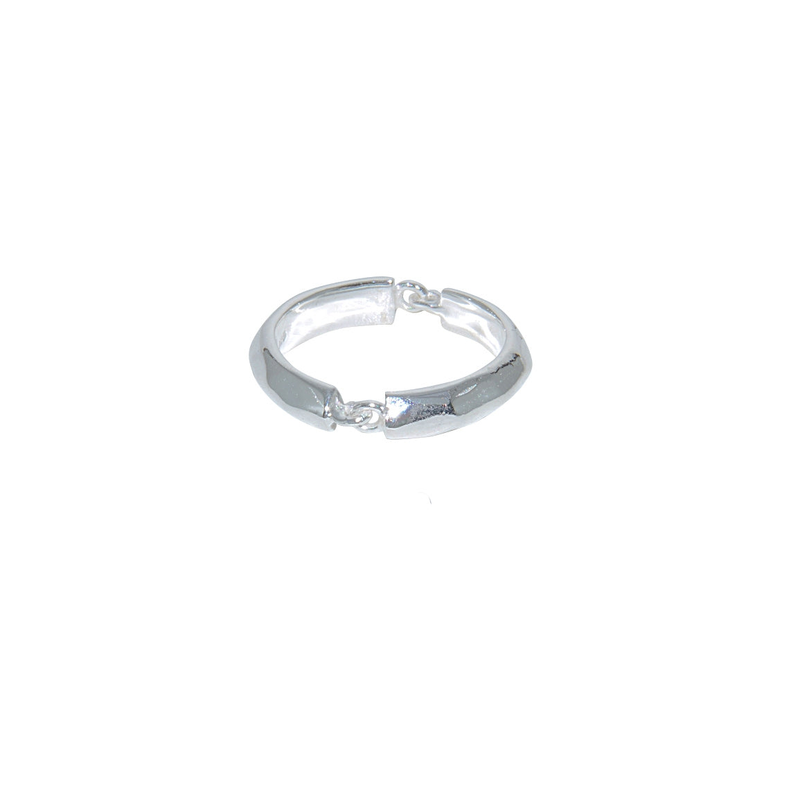 Bague demi-anneau en argent 925 - Bagues