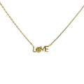 Collier doré LOVE zircon blanc 41 cm