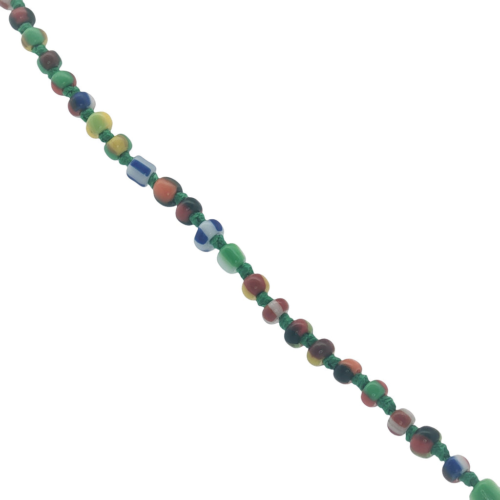 Collier doré perle de culture et perles multicolores 50 cm