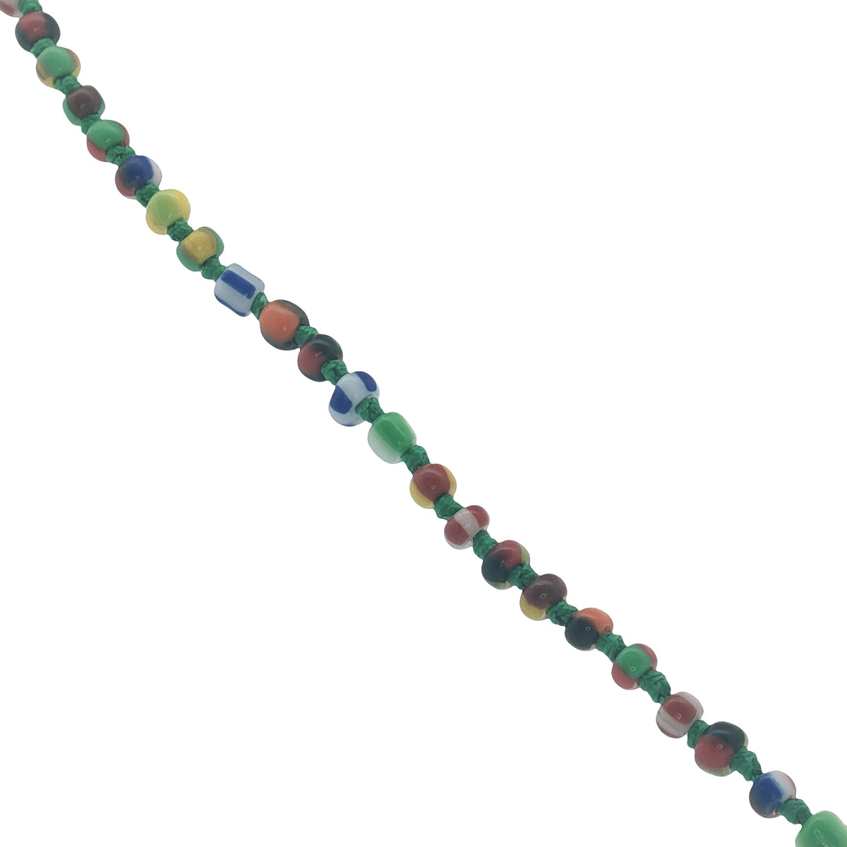 Collier doré perle de culture et perles multicolores 50 cm