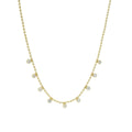 Collier maille boules et zircons blancs 45 cm