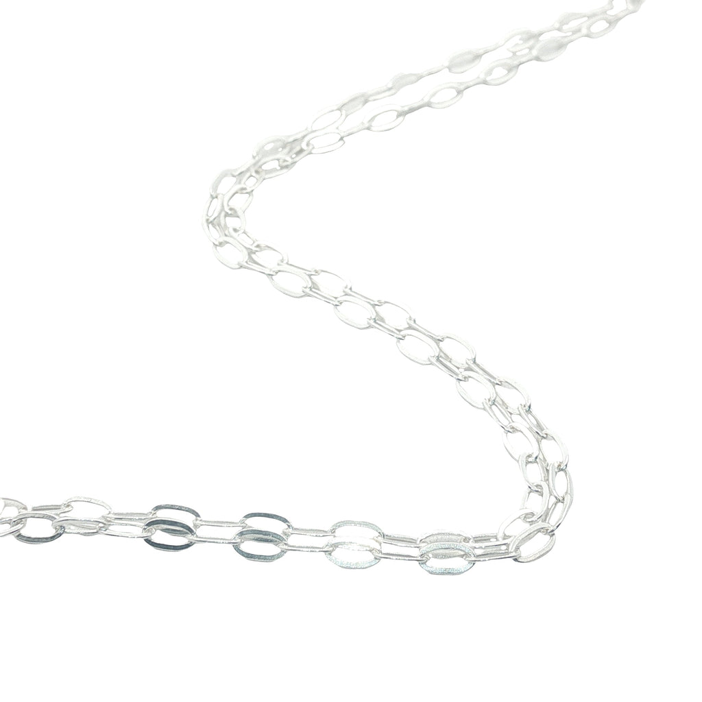 Collier argent 925 maillons ovales