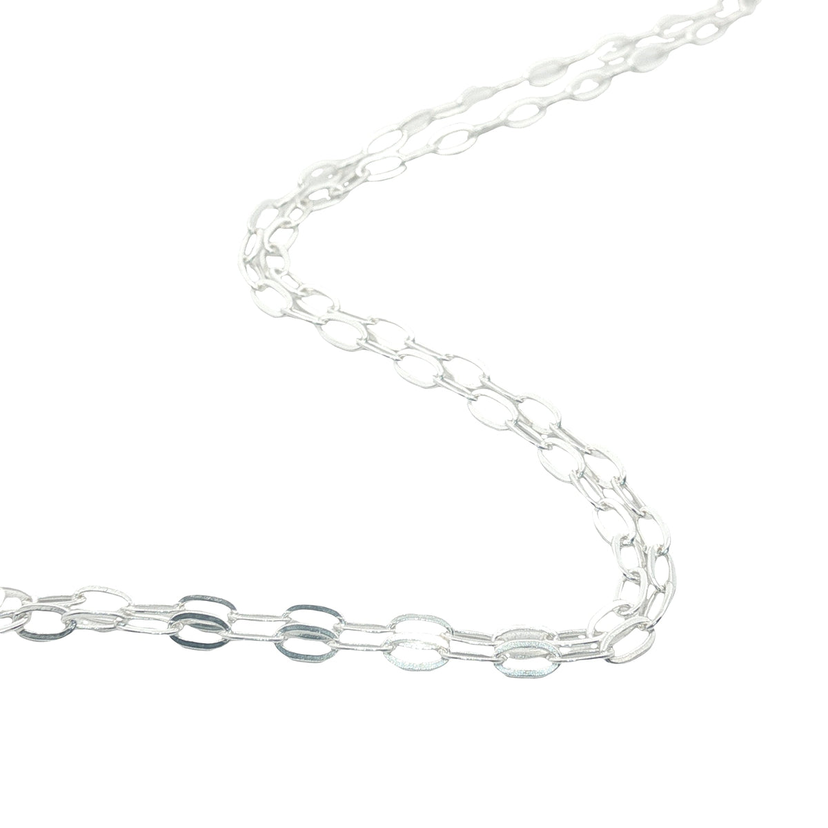 Collier argent 925 maillons ovales