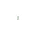 Boucle d'oreilles puce argent 925 zircon baguette