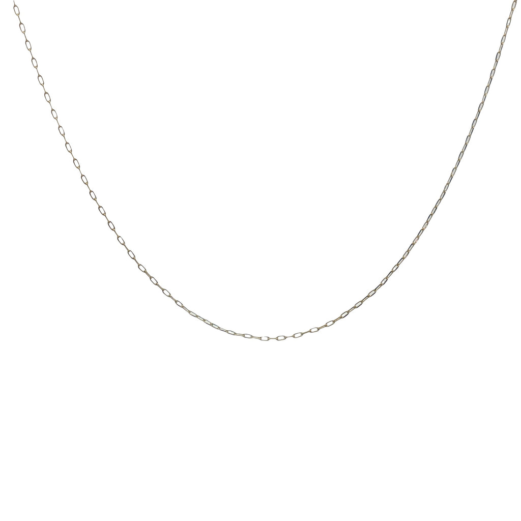 Collier doré maille rectangle 1 mm