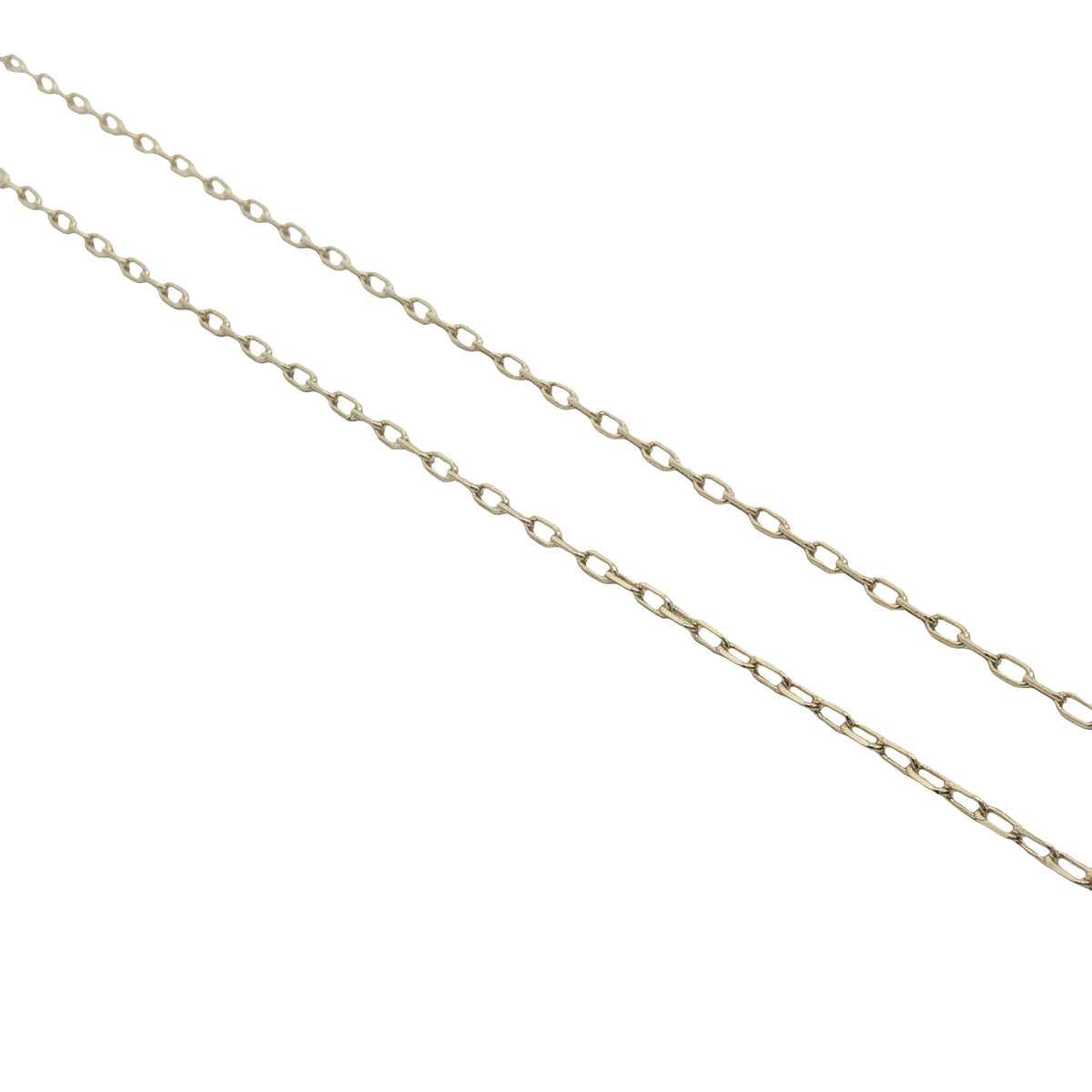 Collier doré maille rectangle 1 mm