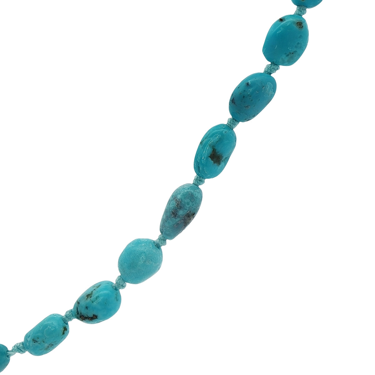 Collier doré pierres turquoise 38 cm