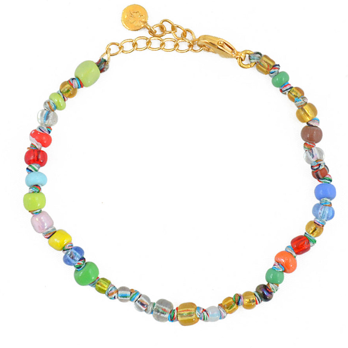 Bracelet perles et noeuds - AFRICAINES MULTICOLORES