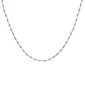 Collier doré avec duo améthyste 50 cm