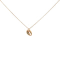 Collier doré avec cauri doré 42 cm