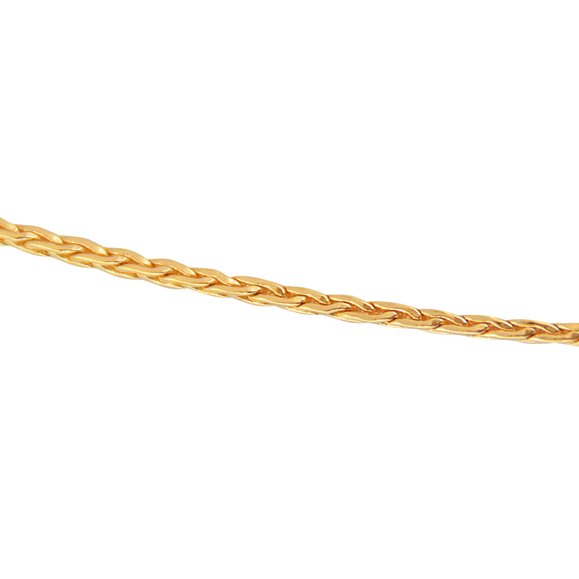 Collier doré maille palmier carrée