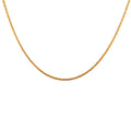 Collier doré maille palmier carrée - 38CM