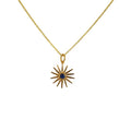 Collier doré et pendentif soleil pierre - LAPIS - Colliers