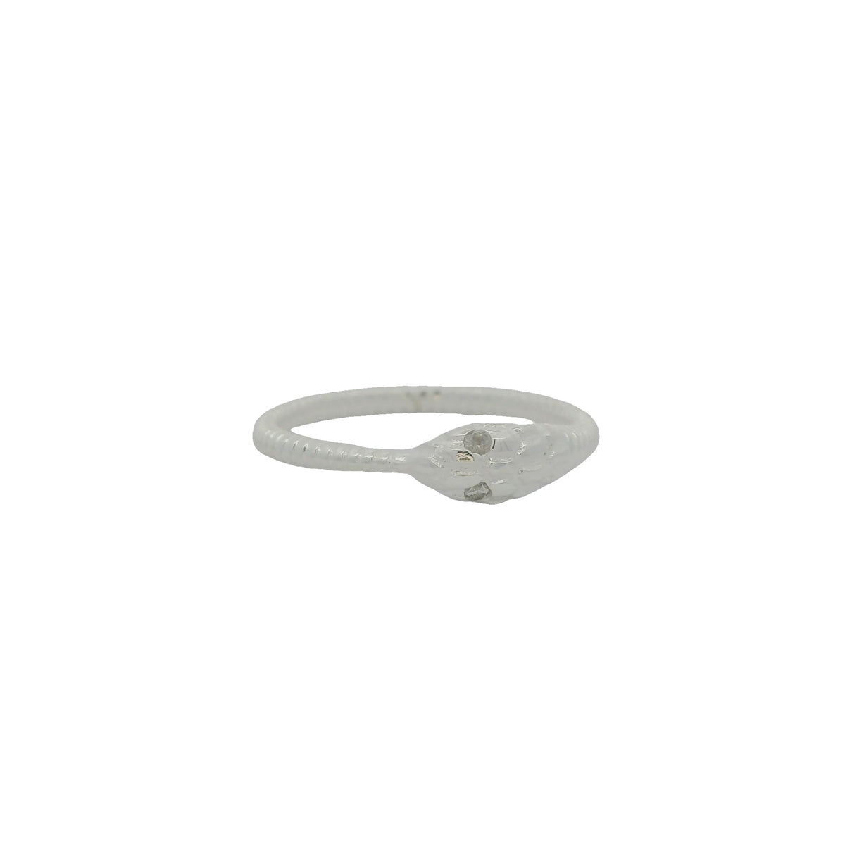 Bague argent 925 serpent zircons