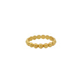Bague fine dorée avec boules