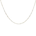 Collier doré maillons ovales et tiges alternées