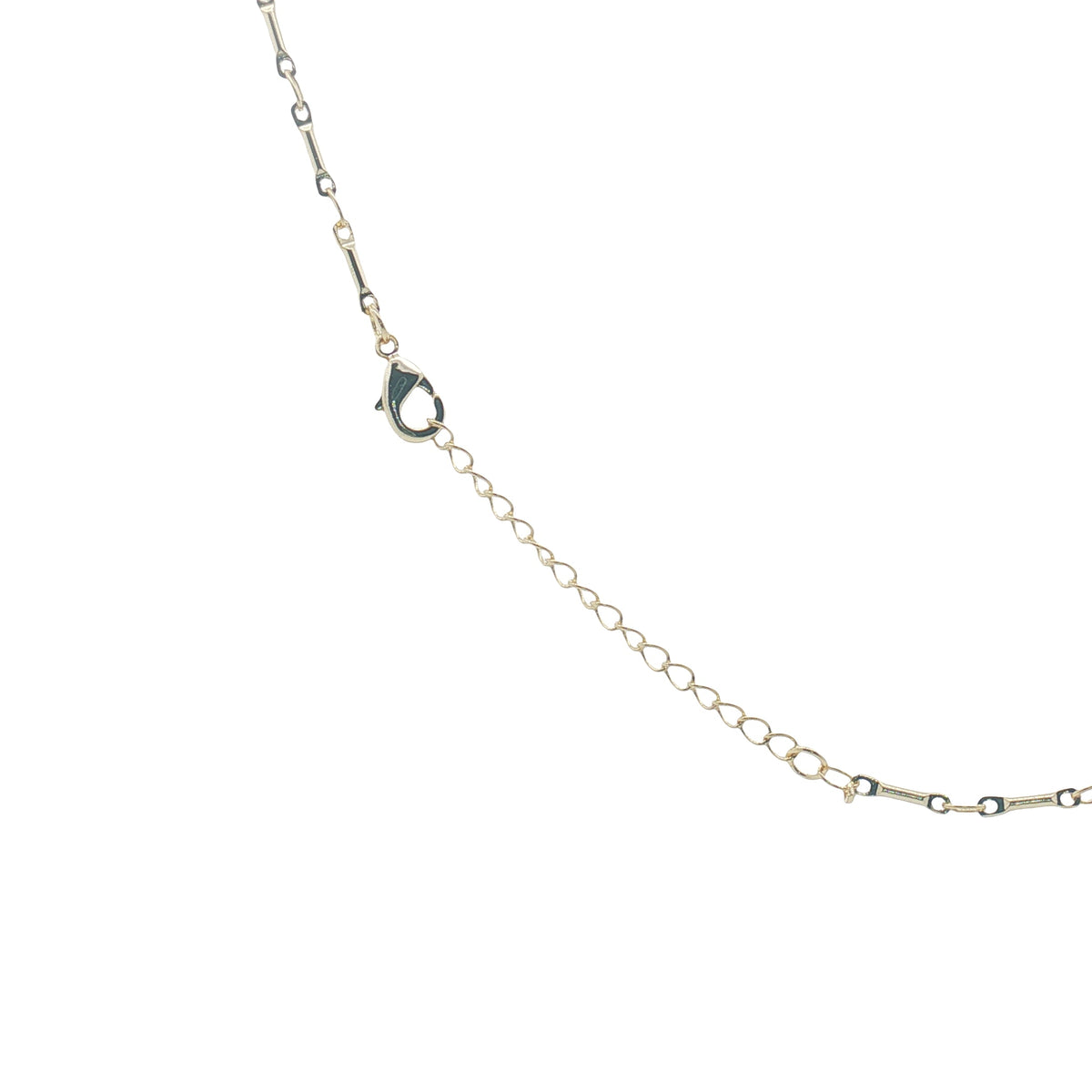 Collier doré maillons ovales et tiges alternées