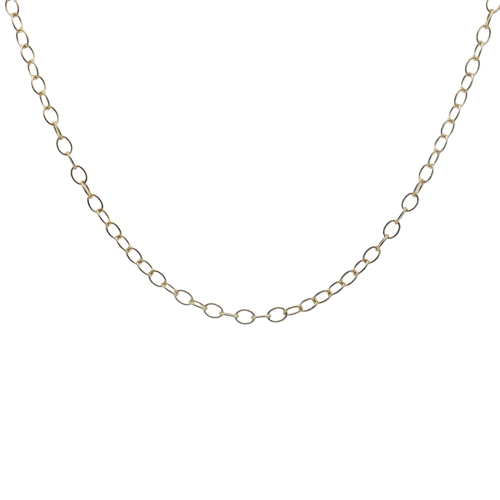 Collier doré maille ovale