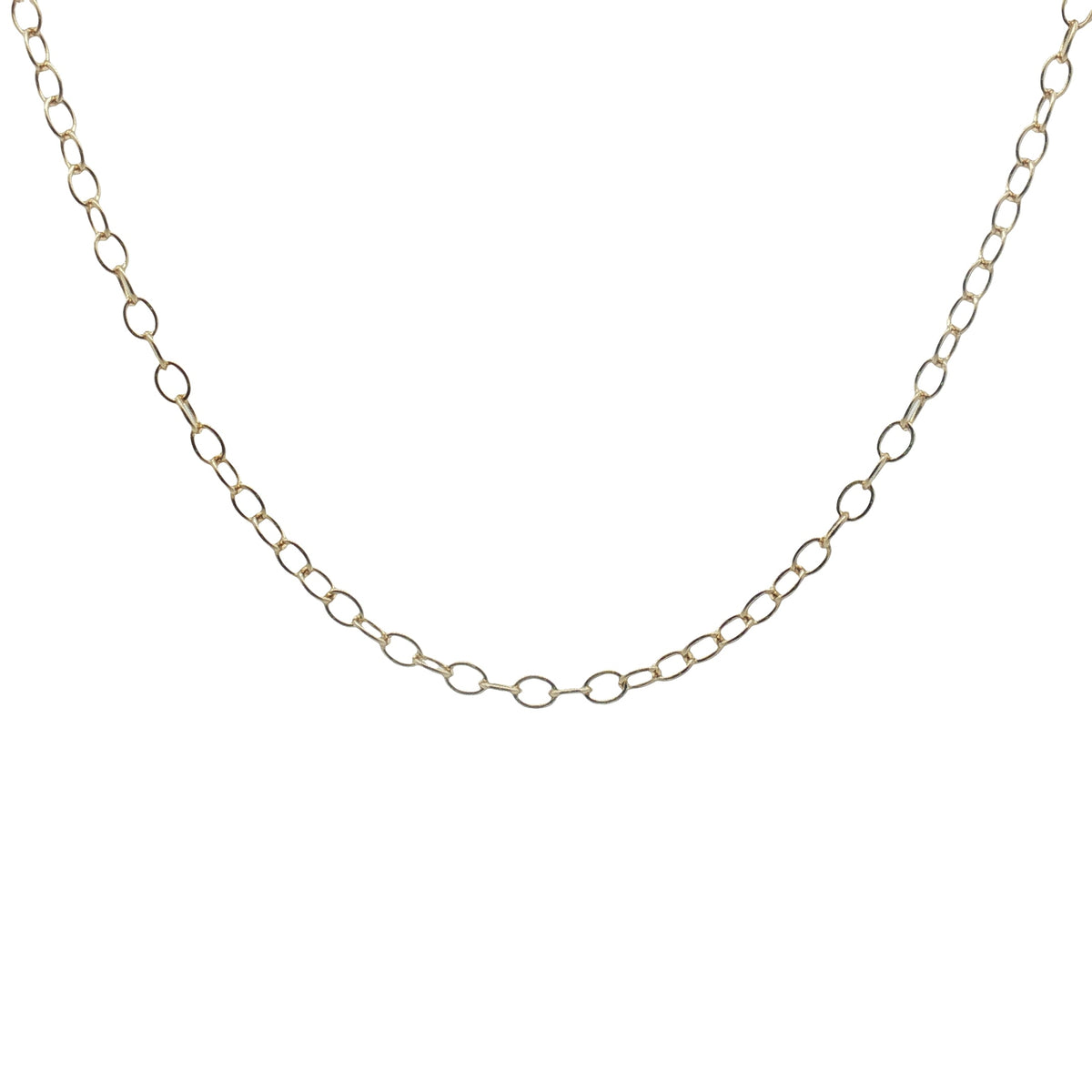 Collier doré maille ovale
