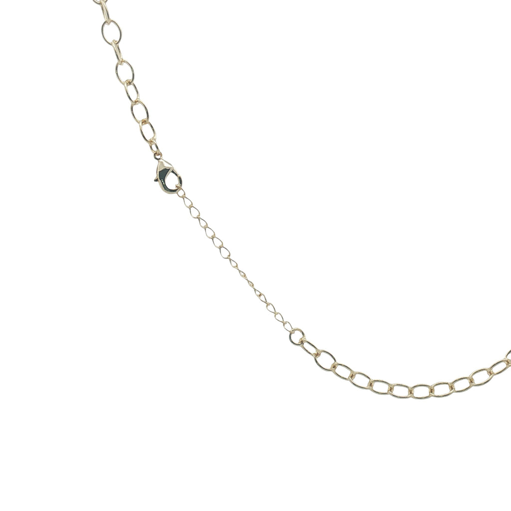 Collier doré maille ovale