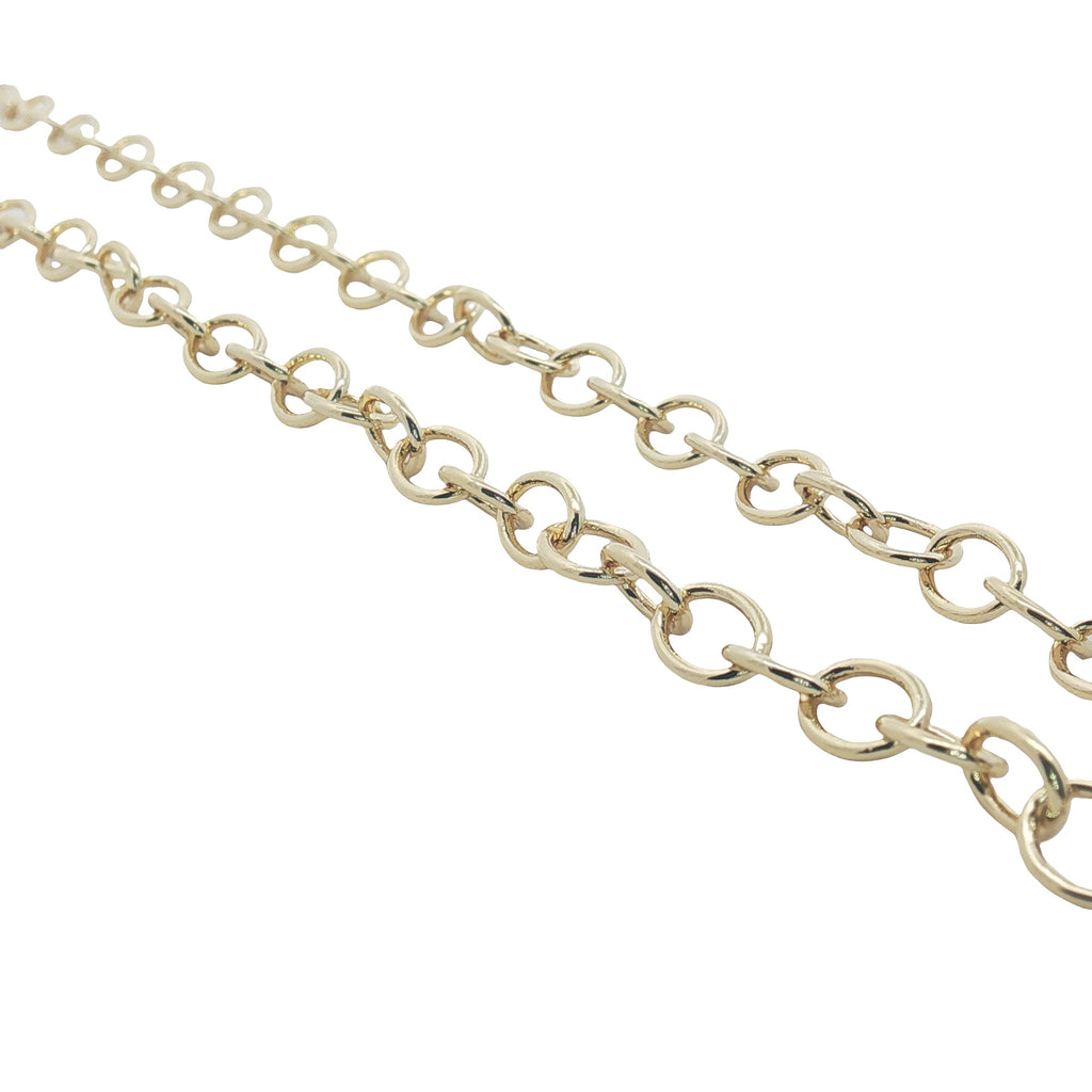 Collier doré maille ovale
