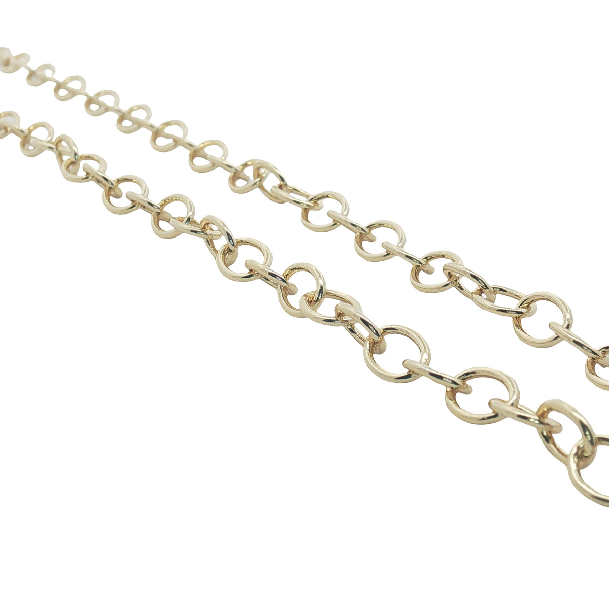 Collier doré maille ovale