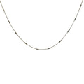 Collier doré maille petits tubes