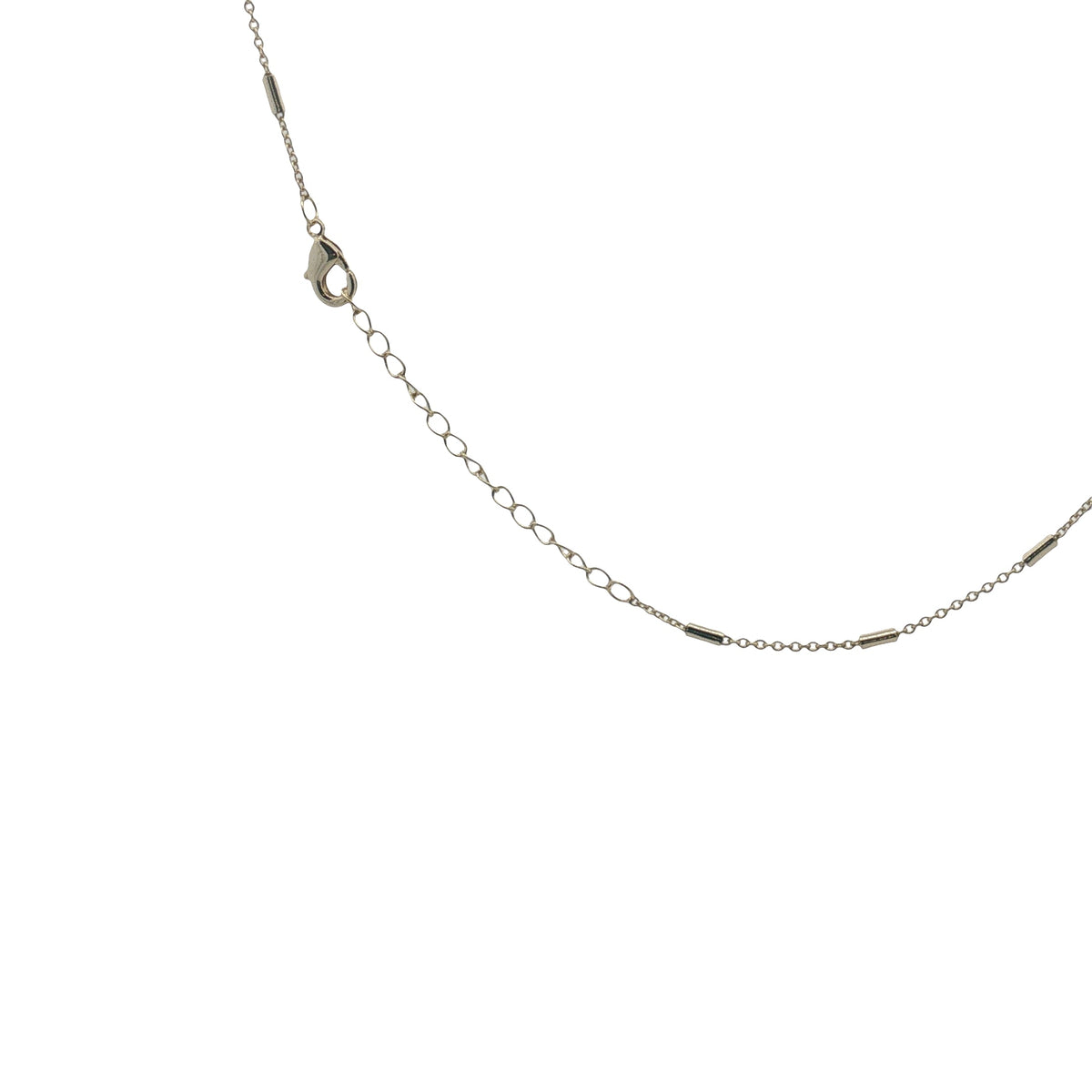 Collier doré maille petits tubes