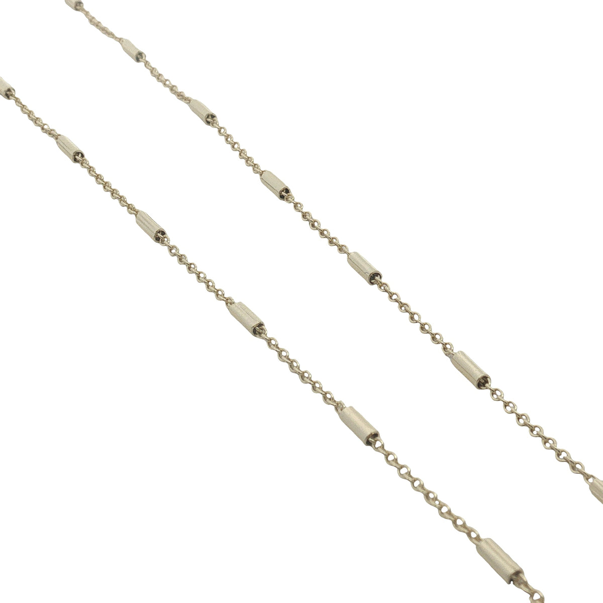Collier doré maille petits tubes