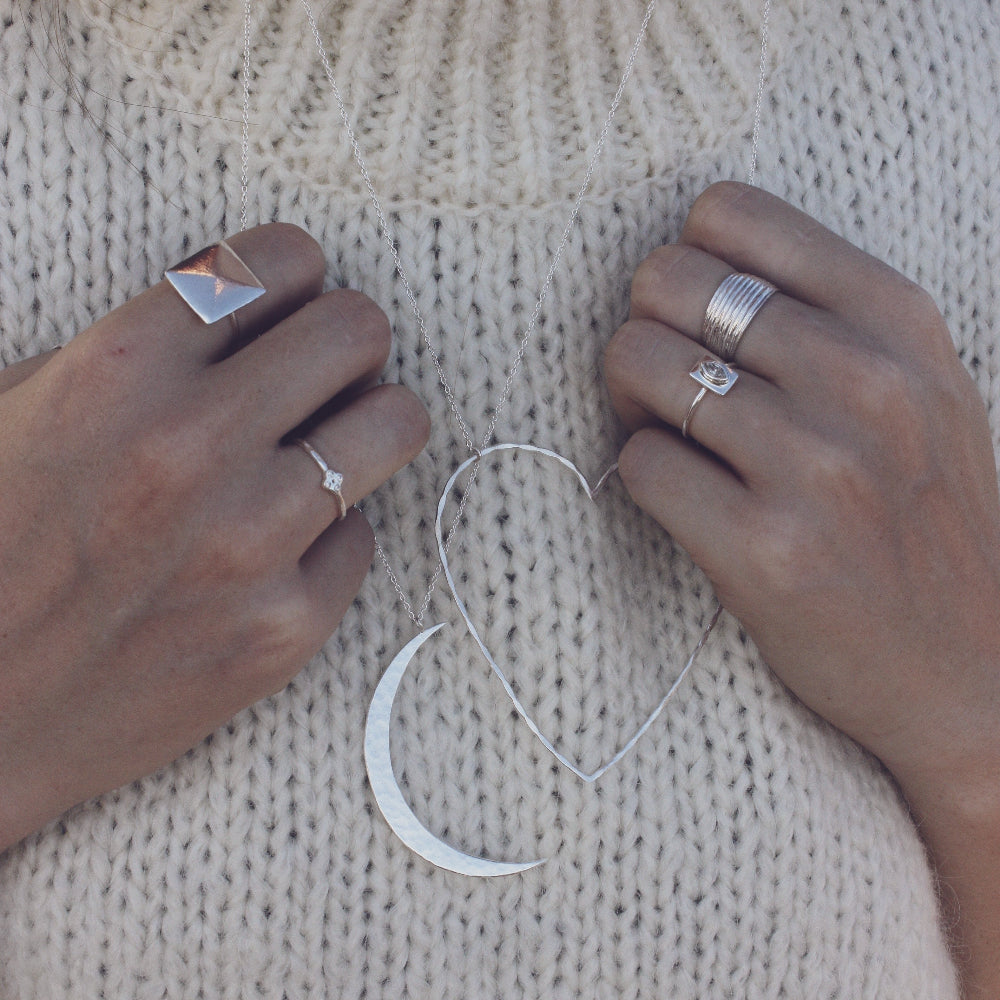 Bague huit rangs en argent 925 - Bagues