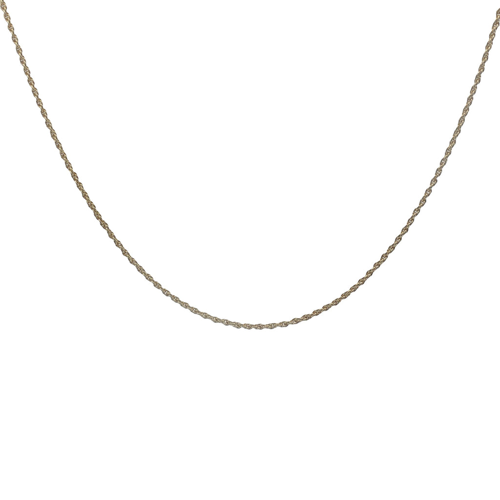 Collier doré maille torsadée